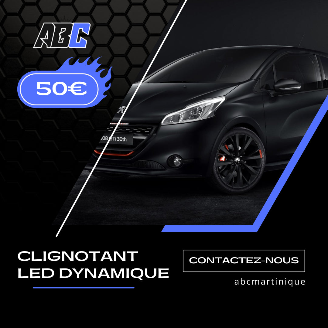 Clignotant led dynamique Peugeot 208