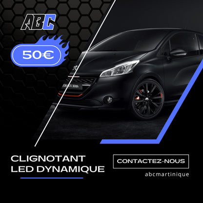 Clignotant led dynamique Peugeot 208