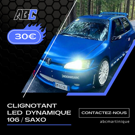 Clignotant led dynamique Peugeot 106 / Citroën Saxo