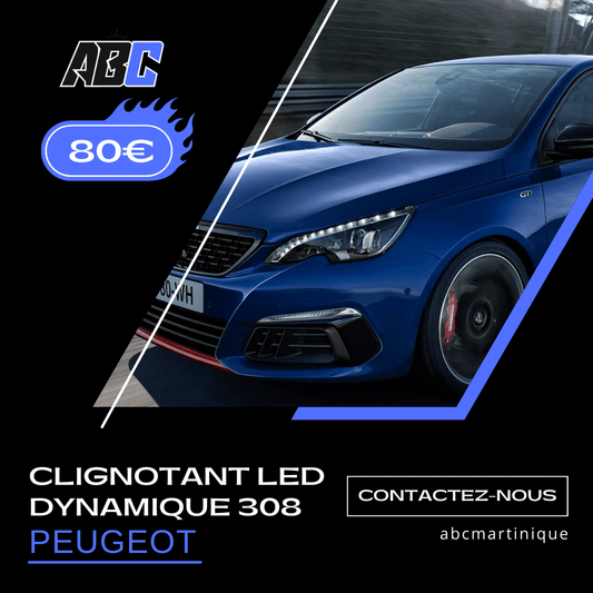 Clignotant led dynamique Peugoet 308